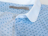 Etro Blue Geometric Print Contrast Collar Shirt