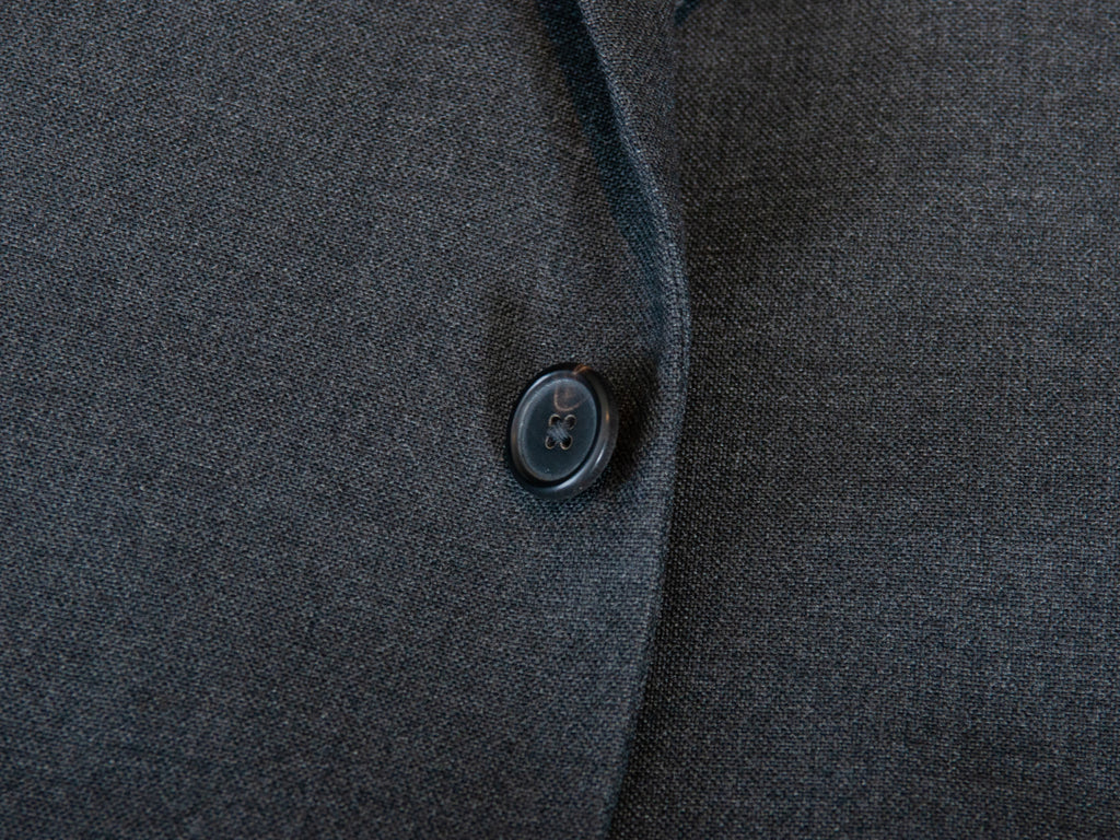 Jil Sander Dark Gray Tailor Made Wool Suit