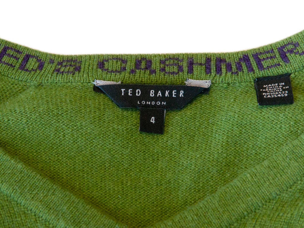 Ted Baker Green Cashmere Artisto Sweater