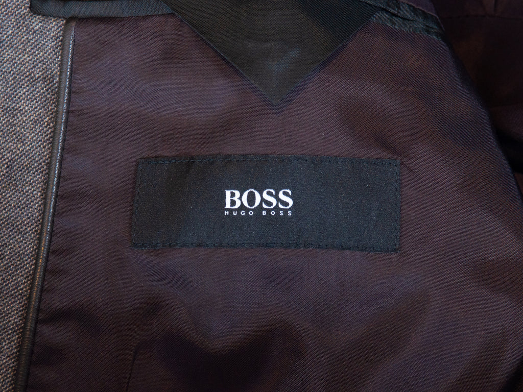 Hugo Boss Brown The Shins2 Cotton Blazer
