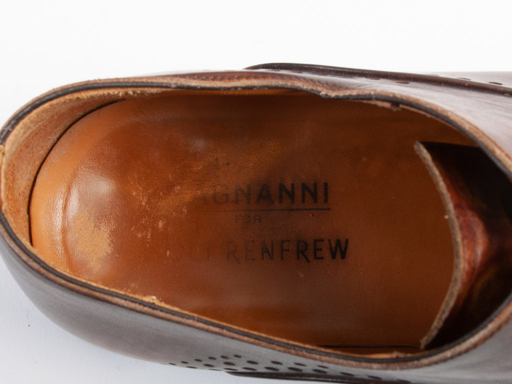 Magnanni Brown Perf Toe Oxford Shoes