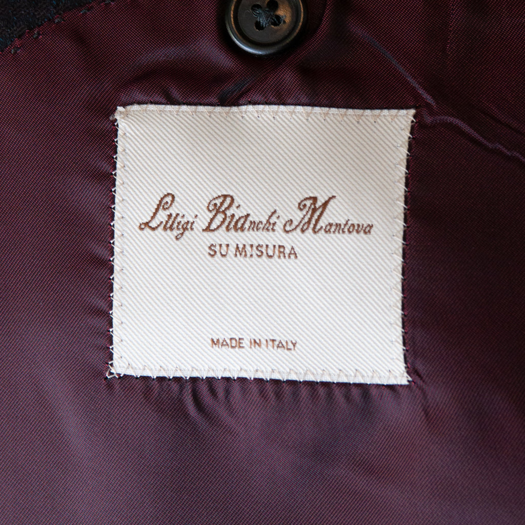 Luigi Bianchi Mantova Plum Diamond Twill Suit