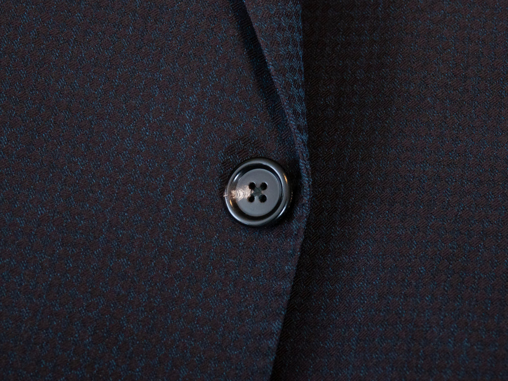 Luigi Bianchi Mantova Plum Diamond Twill Suit