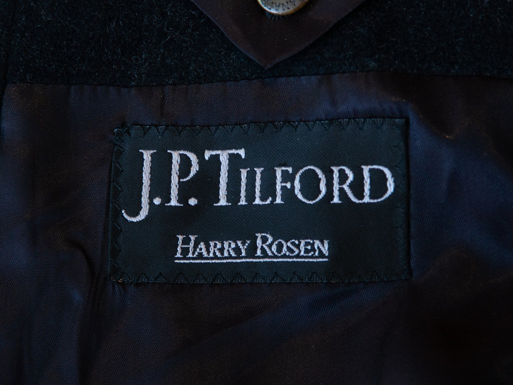 JP Tilford Charcoal Gray Wool Overcoat