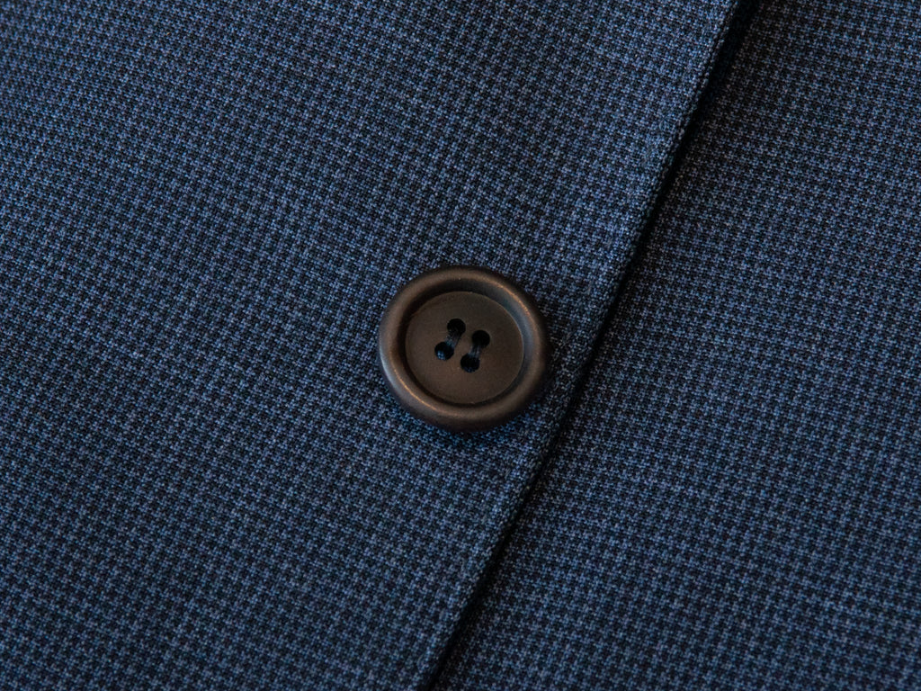 Brunello Cucinelli Blue Puppytooth Check Suit