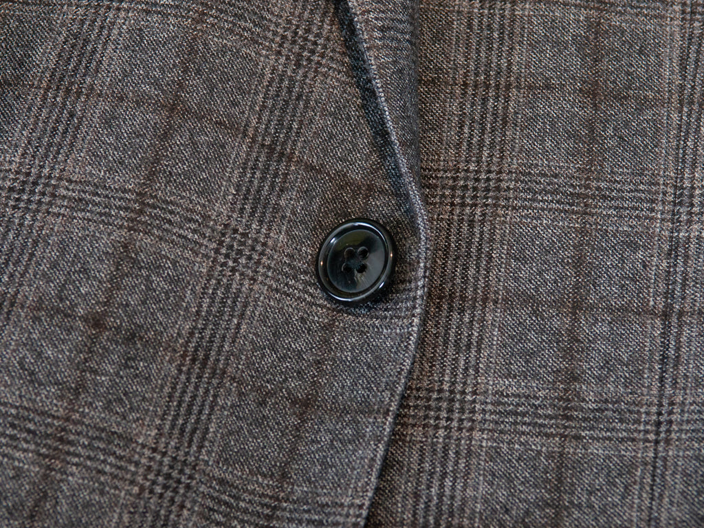 Corneliani Grey Check Slim Fit Academy Suit