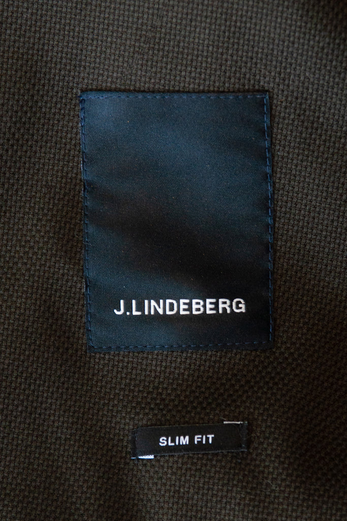 J.Lindeberg Dark Green Slim Fit Hopper Soft Cotton Club Blazer