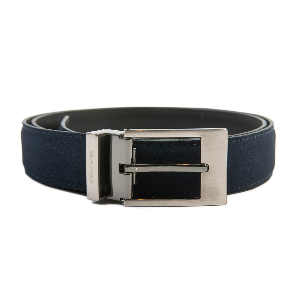 Sand Copenhagen Navy Blue Suede Belt