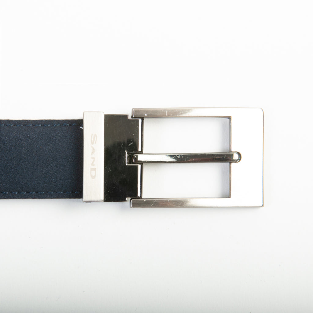 Sand Copenhagen Navy Blue Suede Belt