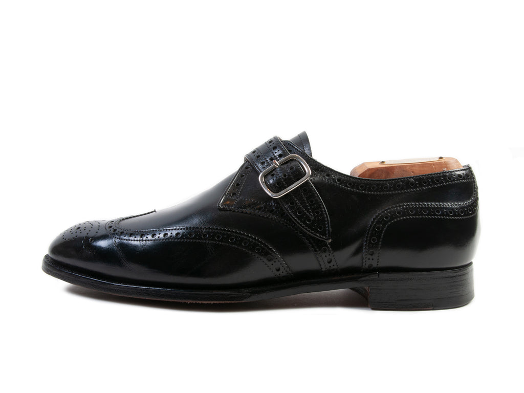 Joseph Cheaney & Sons Black Humphry III Monk Strap Shoes