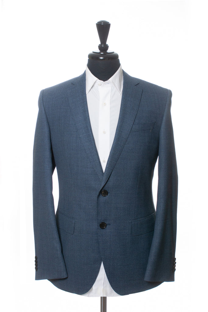 Hugo Boss NWT Open Blue Check Huge4 Genius3 Suit