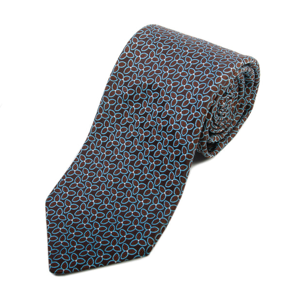 Ted Baker Brown Floral Patterned Hand Tailored Tie