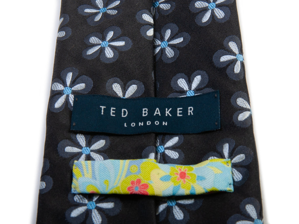 Ted Baker Black Floral Print Tie