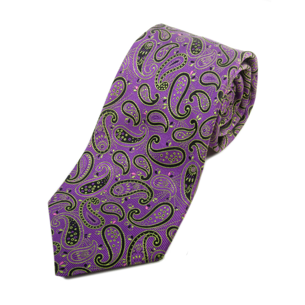 Ted Baker Purple Paisley Print Tie