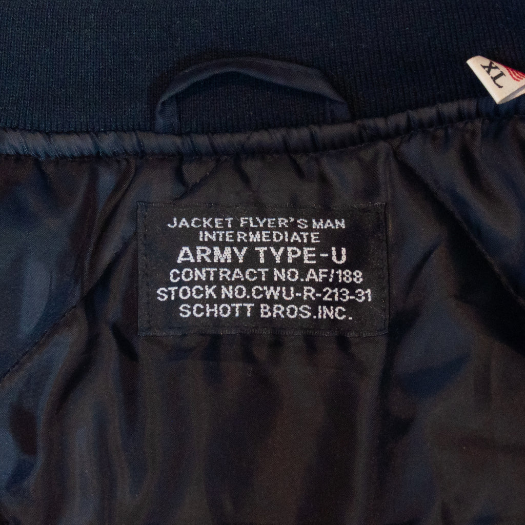Schott Black Military Type-V Coat