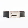 Hermes Black and Brown H Buckle Reversible Belt