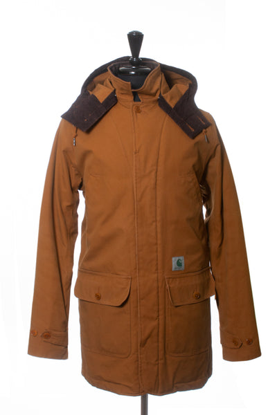 Carhartt Work In Progress Brown Canvas Smith Coat