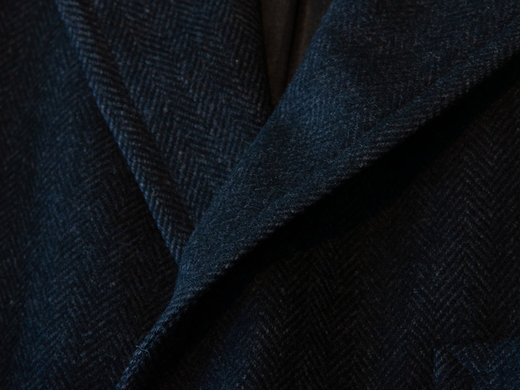 Brooks Brothers Vintage Dark Grey Herringbone Overcoat