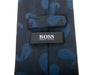 Hugo Boss Navy Blue on Black Paisley Tie