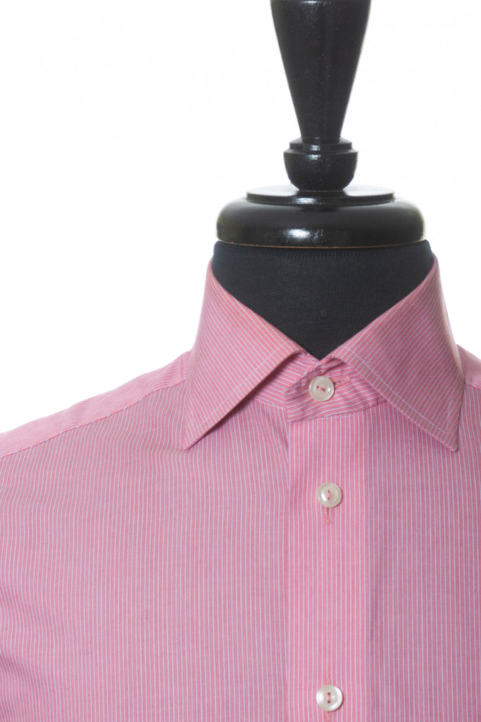 Eton Pink Striped Contemporary Fit Shirt