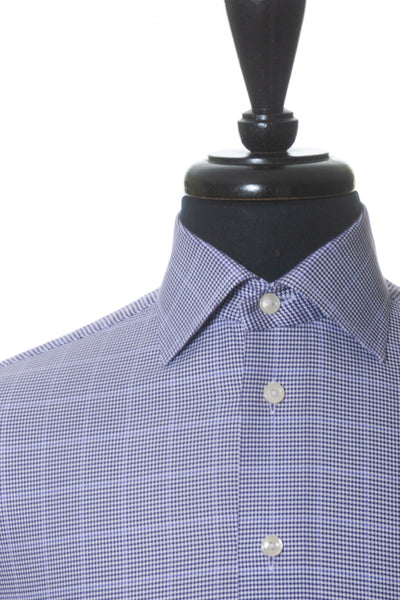 Eton Purple Check Contemporary Fit Shirt