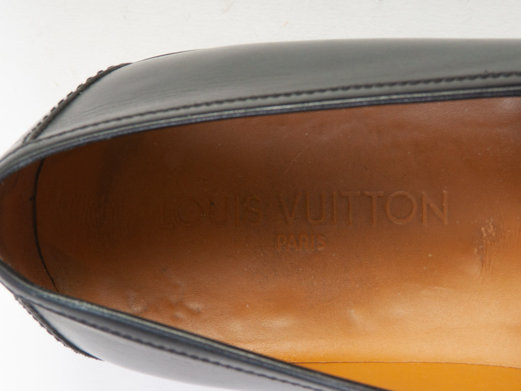 Louis Vuitton Black Penny Loafers
