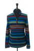Robert Graham Rainbow Stripe Quarter Zip Sweater