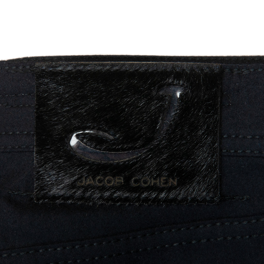 Jacob Cohen Black Flannel 688 Pants