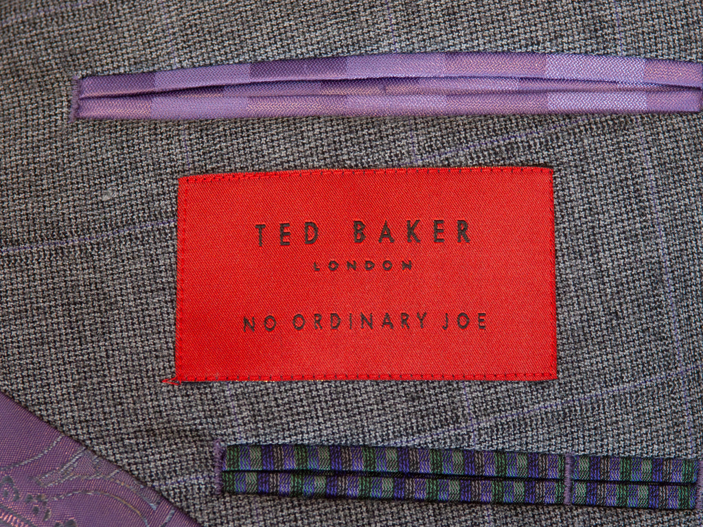 Ted Baker Gray Check Joe CT Suit