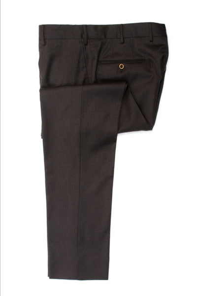 PT01 Dark Brown Slim Fit Cashmere Blend Pants