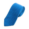 Hugo Boss Blue Geometric Patterned Tie