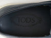 Tod’s Navy Blue Embossed Leather Sneakers