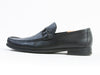 Salvatore Ferragamo Black Pebbled Leather Loafers