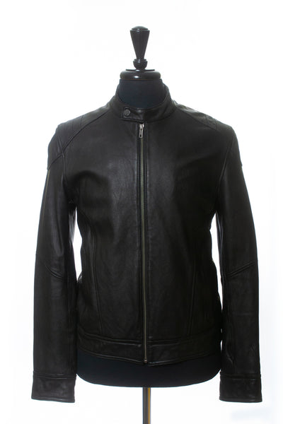 7 For All Mankind Black Leather Jacket