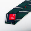 Altea Green Striped Woven Silk Tie