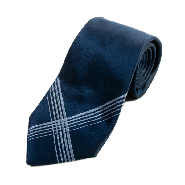 New & Lingwood Navy Blue Accented Tie