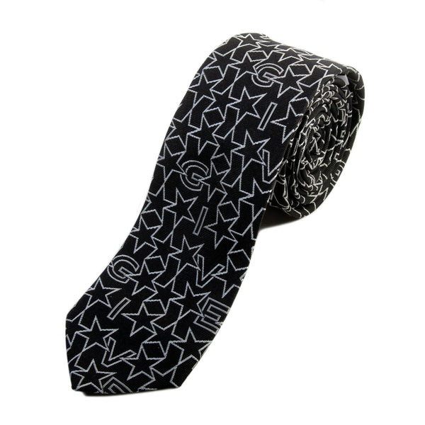 Givenchy Black Star Patterned Tie