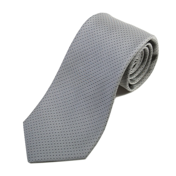 Hugo Boss NWT Grey Microdot Patterned Tie