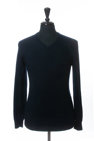 Tiger of Sweden Deep Navy Blue V-Neck Sweater