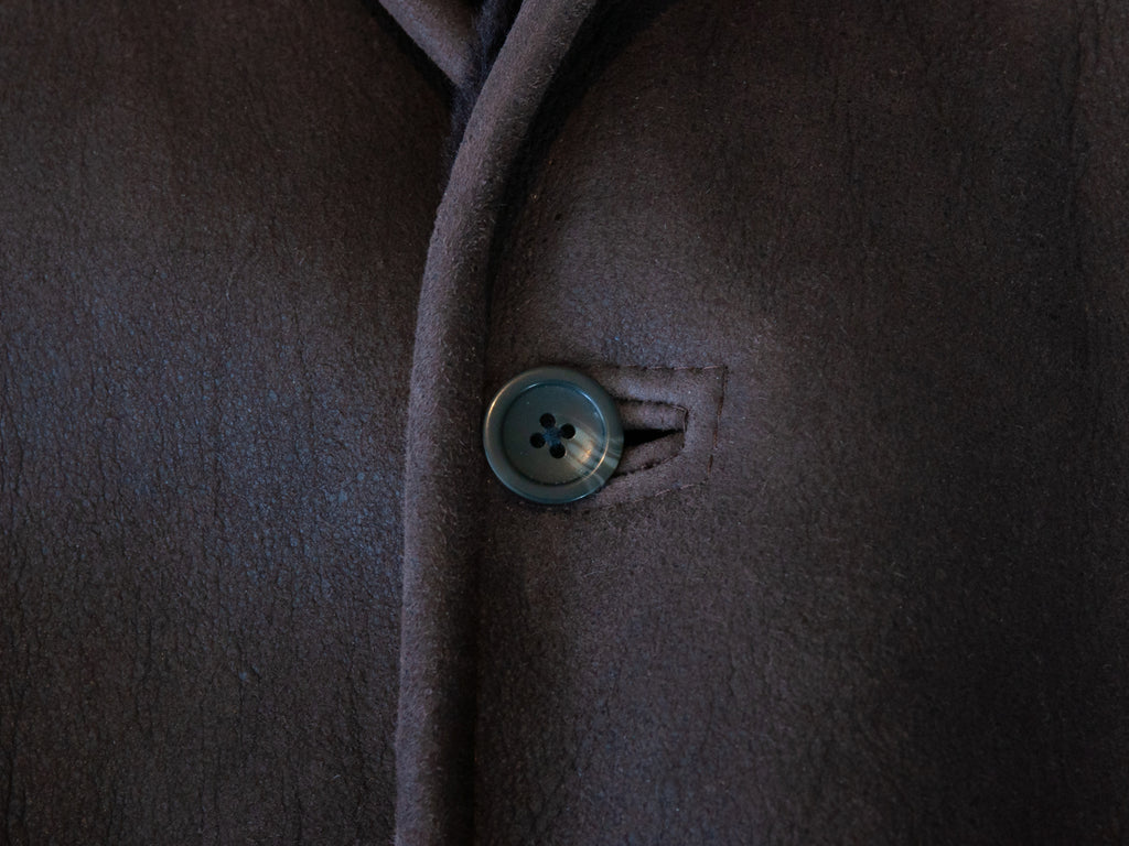 Harry Rosen Dark Brown Shearling Coat