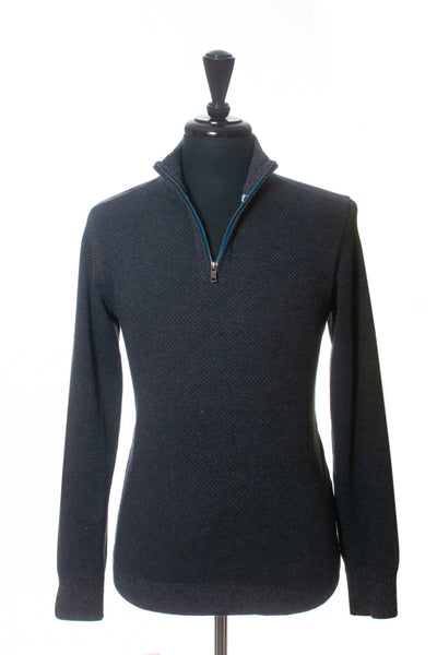 Robert Graham Gray Quarter Zip Sweater