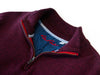 Robert Graham Red Quarter Zip Sweater