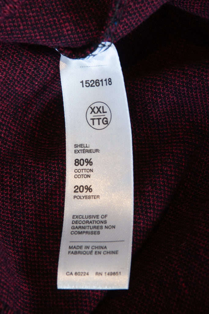 Robert Graham Red Quarter Zip Sweater