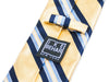 Ike Behar Yellow Stripe Cotton Blend Tie. Luxmrkt.com menswear consignment Edmonton