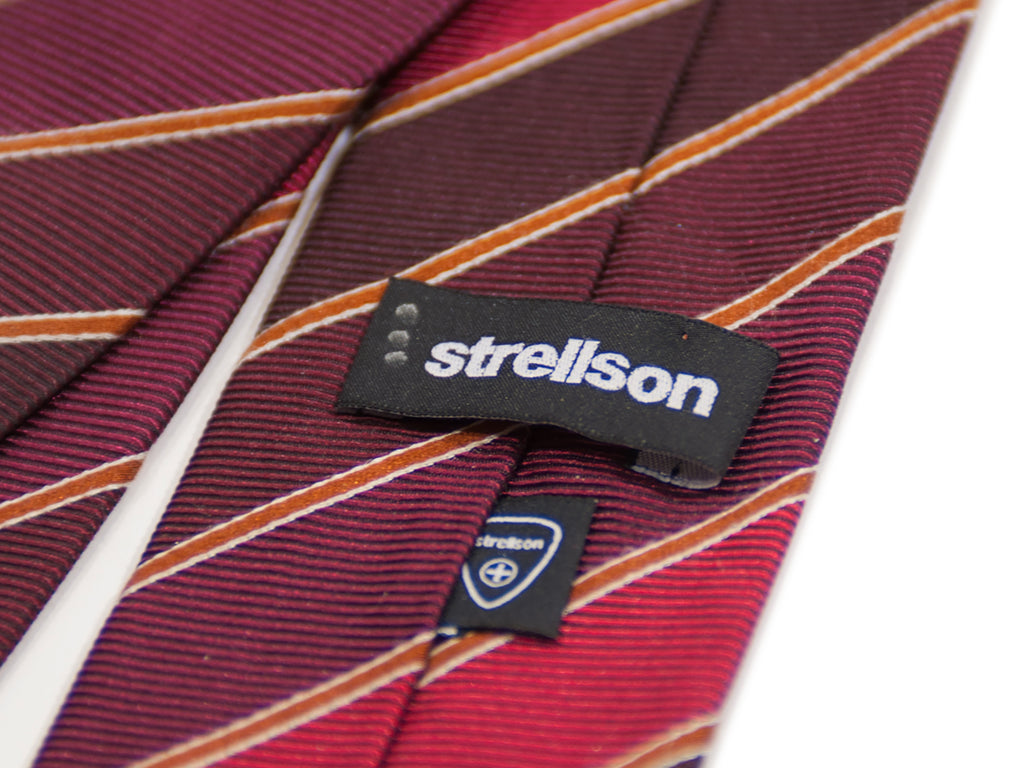 Strellson Italian Silk Skinny Tie Made in Italy. Luxmrkt.com menswear consignment Edmonton.