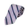 Faconnable Grey Striped Silk Tie