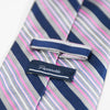 Faconnable Grey Striped Silk Tie