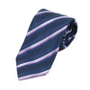 Hugo Boss Made in Italy Purple Striped Silk Tie