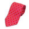 Braemore Red Geometric Patterned Silk Tie. Luxmrkt.com menswear consignment Edmonton