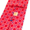 Braemore Red Geometric Patterned Silk Tie. Luxmrkt.com menswear consignment Edmonton
